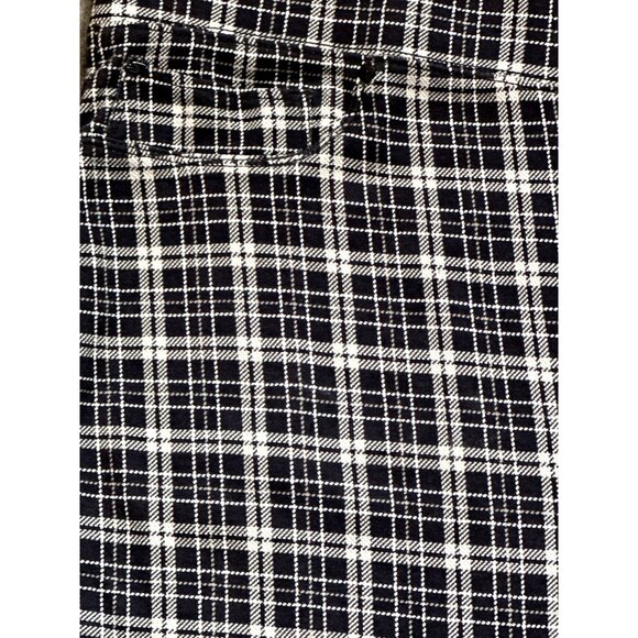 Seven7 Super Comfy Versatile Plaid Navy White Pull On Leggings Soft Stretch XLEG - Picture 2 of 10